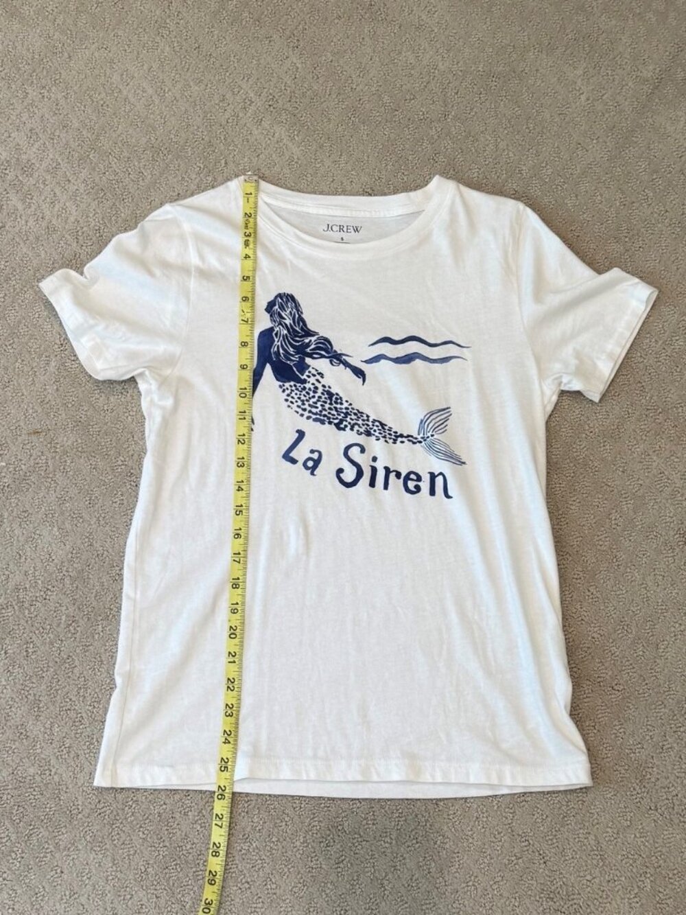 JCrew Classic-Fit Mermaid Graphic TShirt - Small